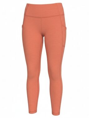 Lululemon Burnt Orange High Rise Crop Leggings Size 4 Athletic Yoga Pants